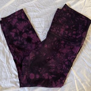 Purple Tie-Dye Leggings